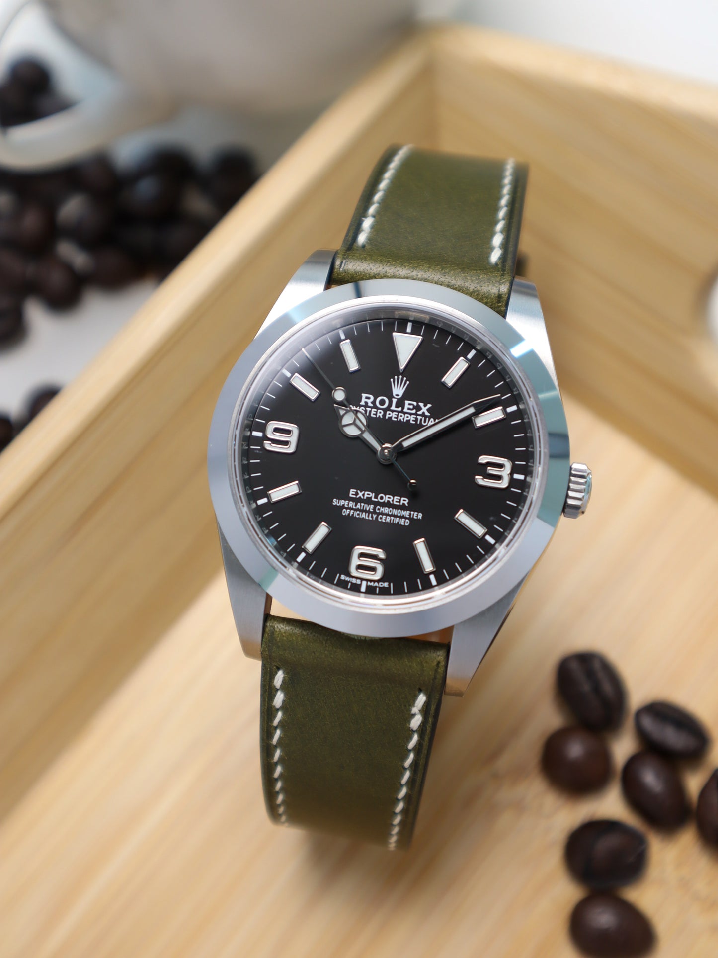 Olive Green Buttero Lean Strap