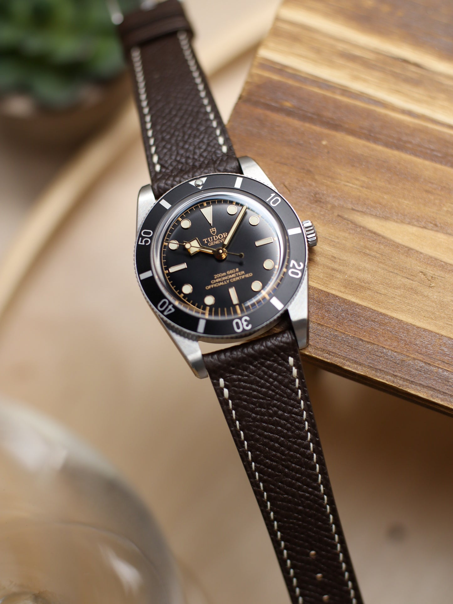 Dark Brown Epsom Lean Strap