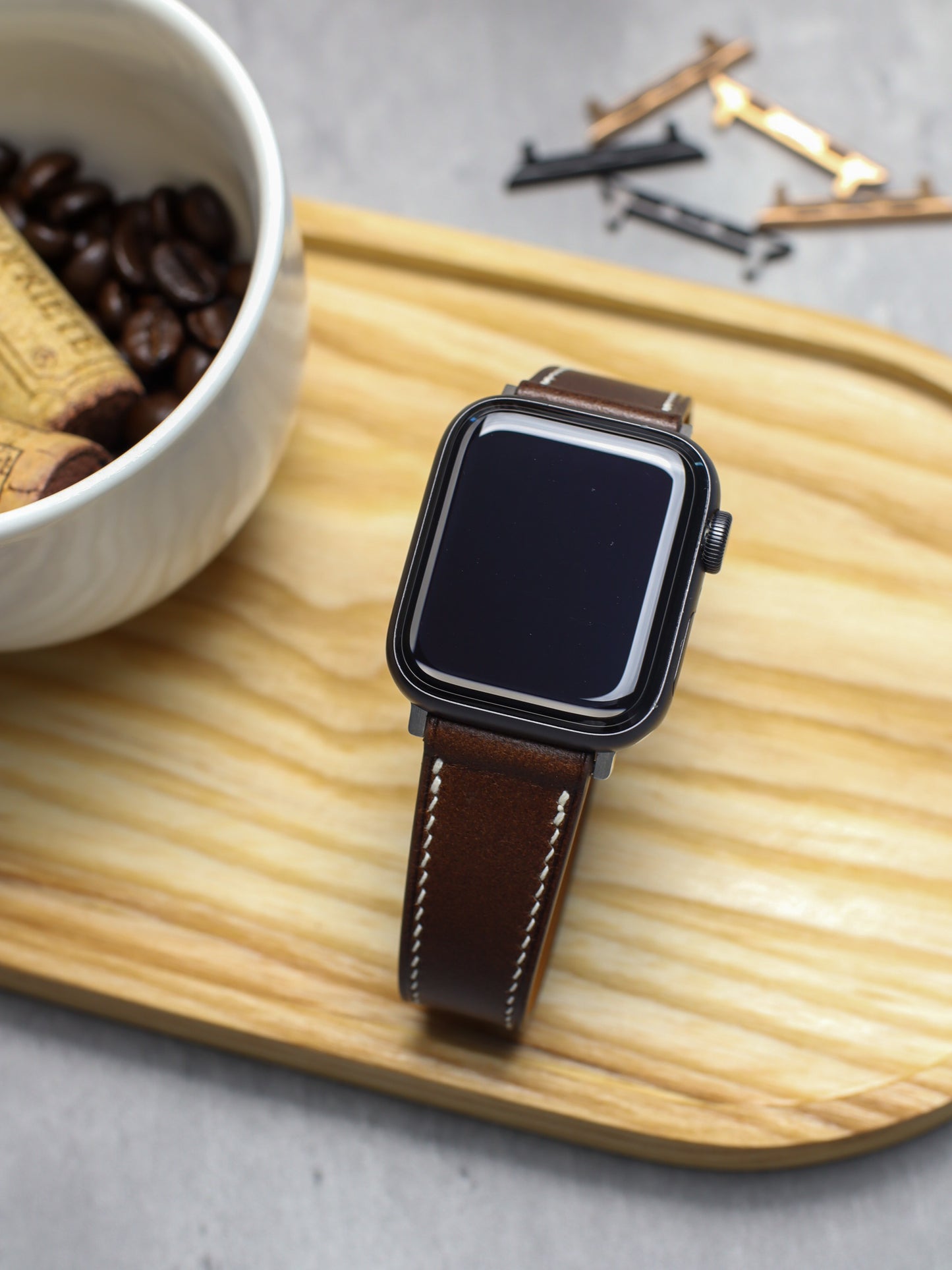 Dark Brown Buttero Apple Watch Lean Strap