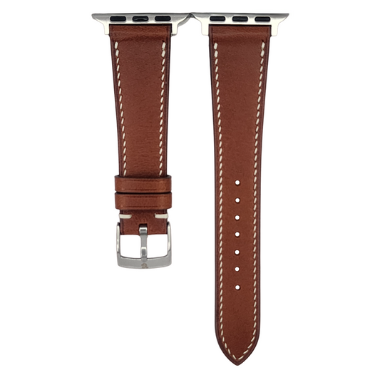 Chestnut Brown Buttero Apple Watch Lean Strap