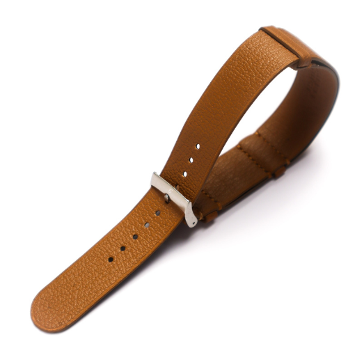 Cinnamon Brown Chèvre Military Tapered Strap