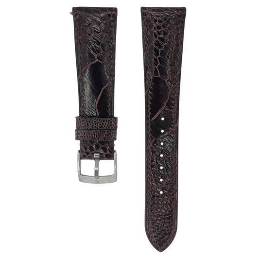 Espresso Brown Ostrich Hallmark Strap