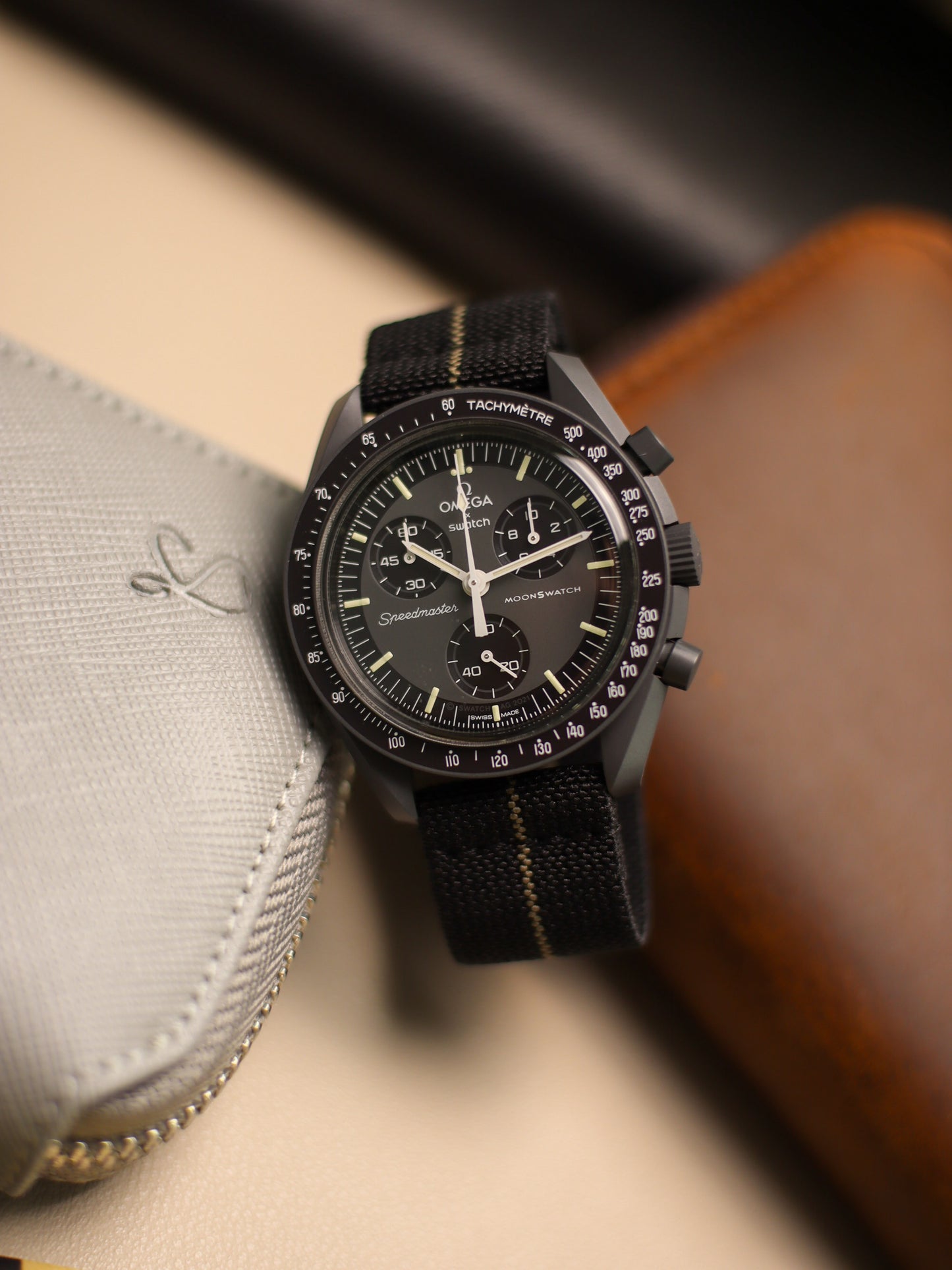 Classic Black/Khaki Elastic Band