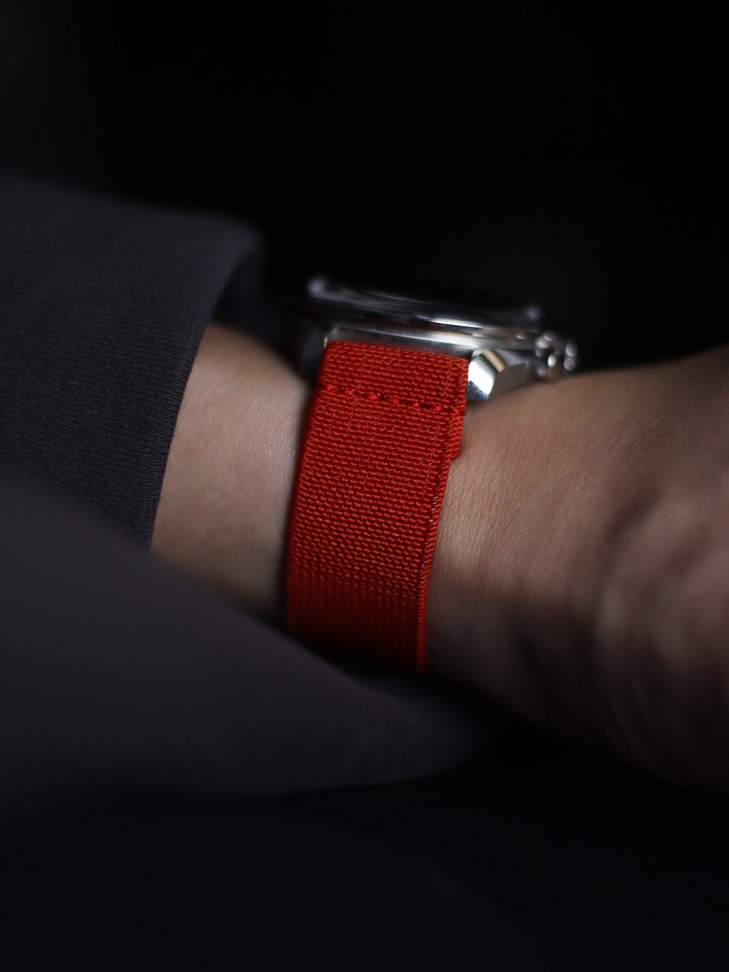 Crimson Red Elastic Band