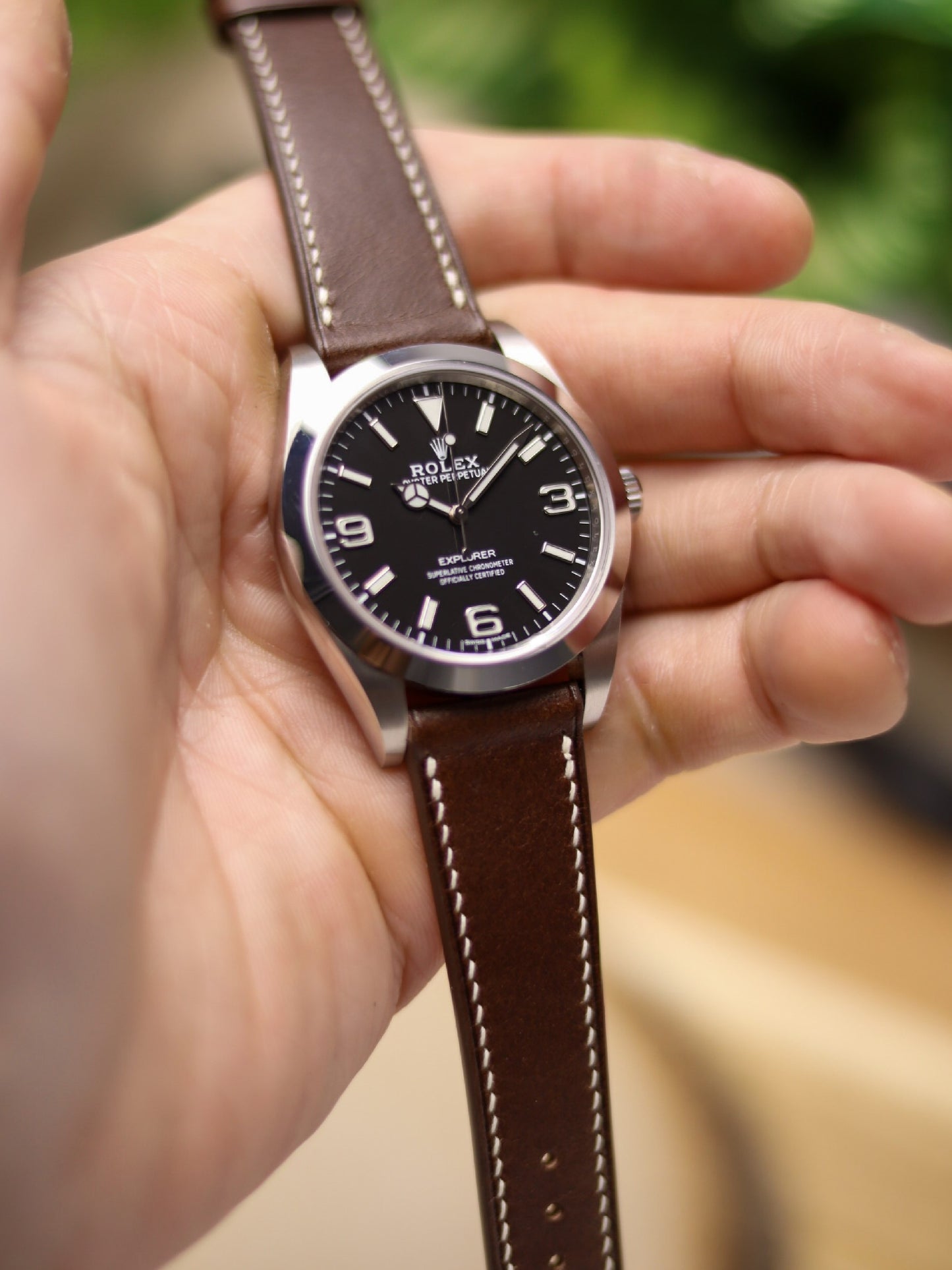 Dark Brown Buttero Lean Strap