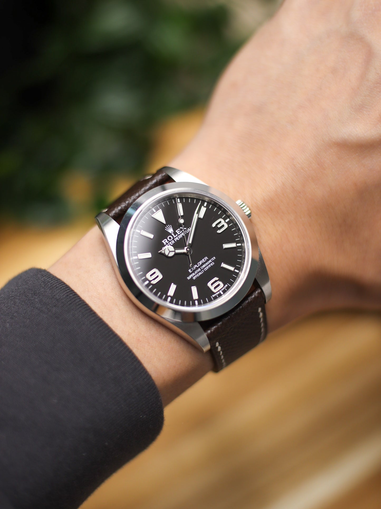 Dark Brown Epsom Lean Strap