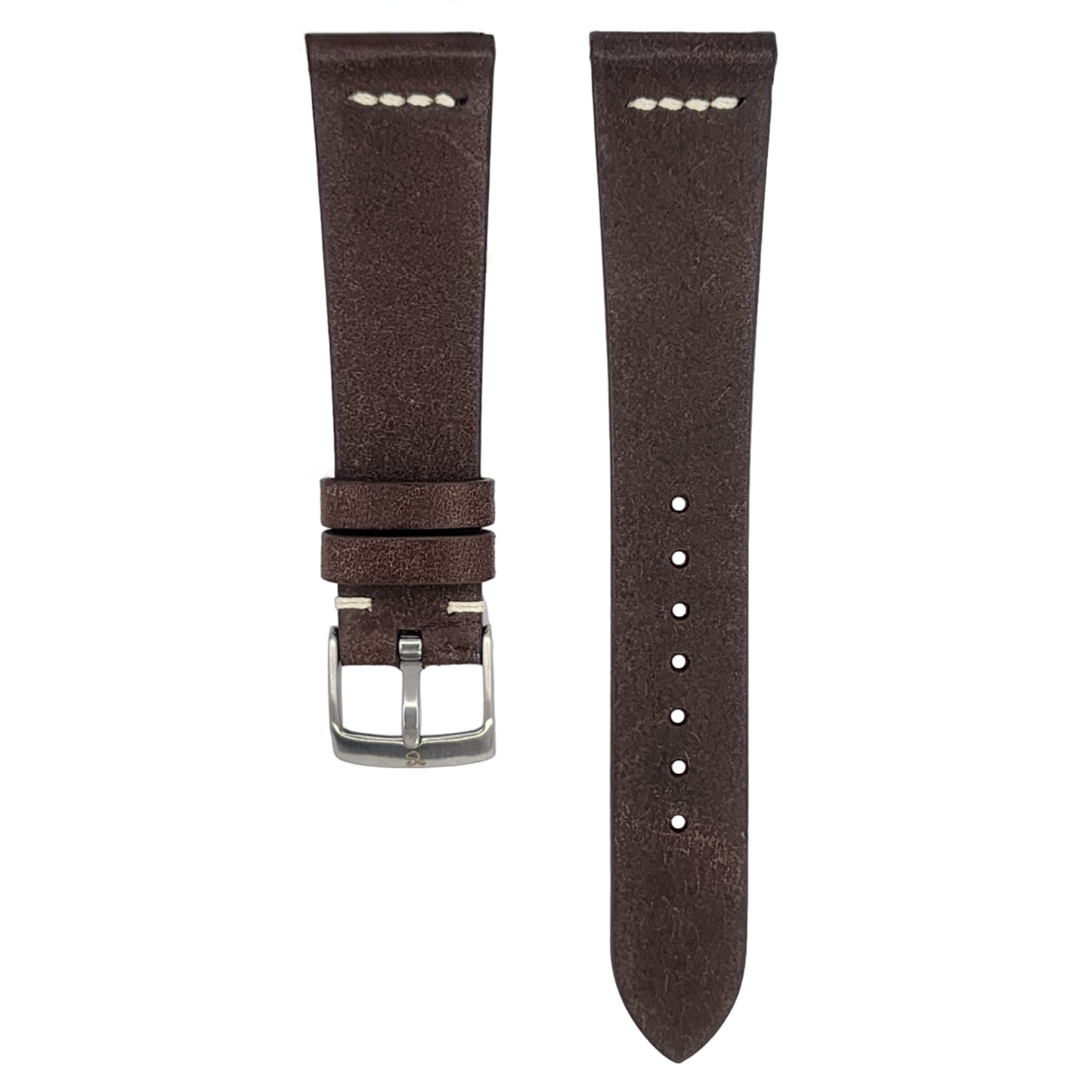 Dark Brown Pueblo Row-Stitch Strap