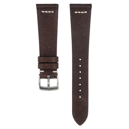 Dark Brown Pueblo Row-Stitch Strap