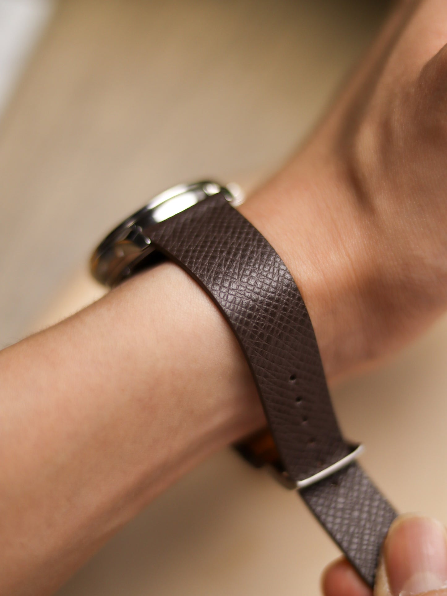 Dark Brown Taiga Stitchless Strap