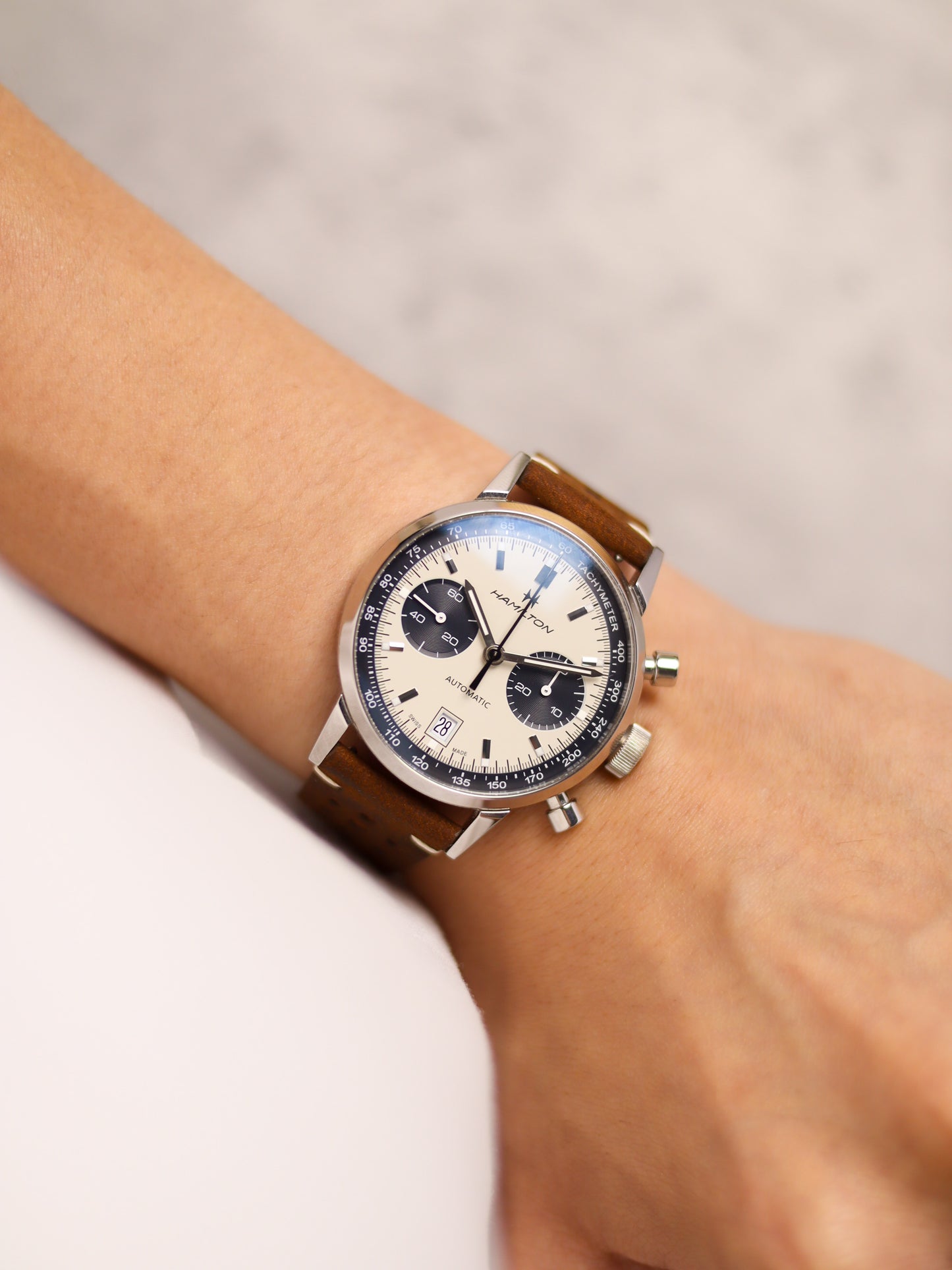 Dark Brown Waxy Rally (Point-Stitch) Strap