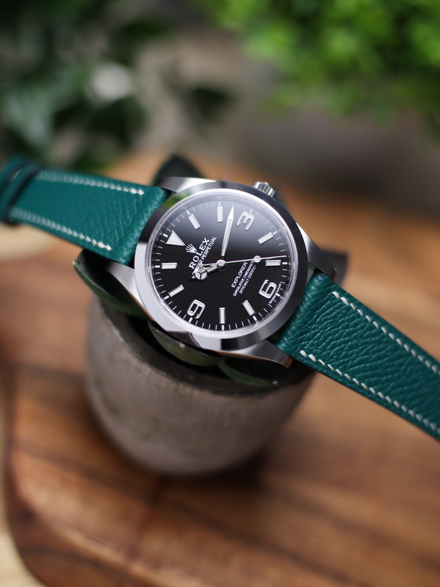 Hunter Green Epsom Lean Strap