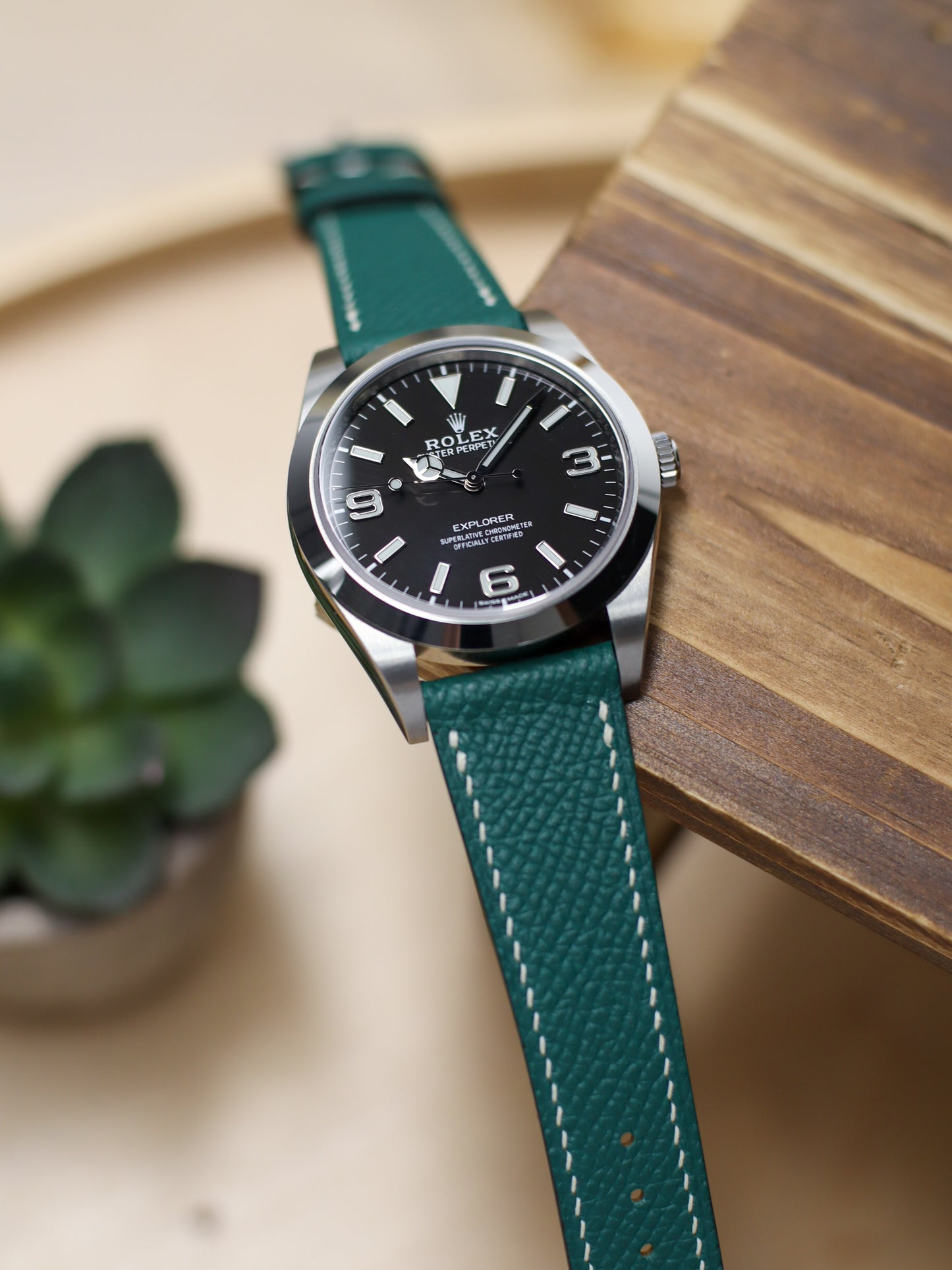 Hunter Green Epsom Lean Strap