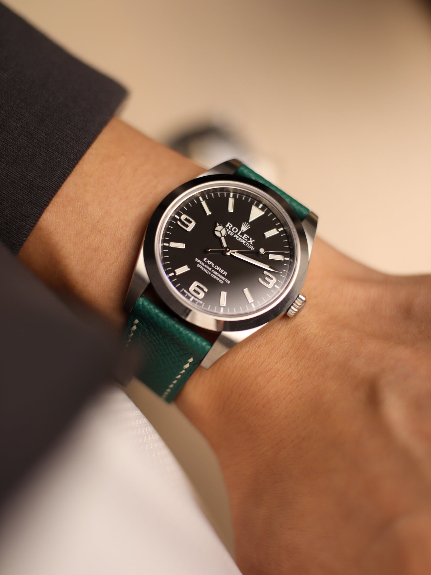 Hunter Green Epsom Lean Strap