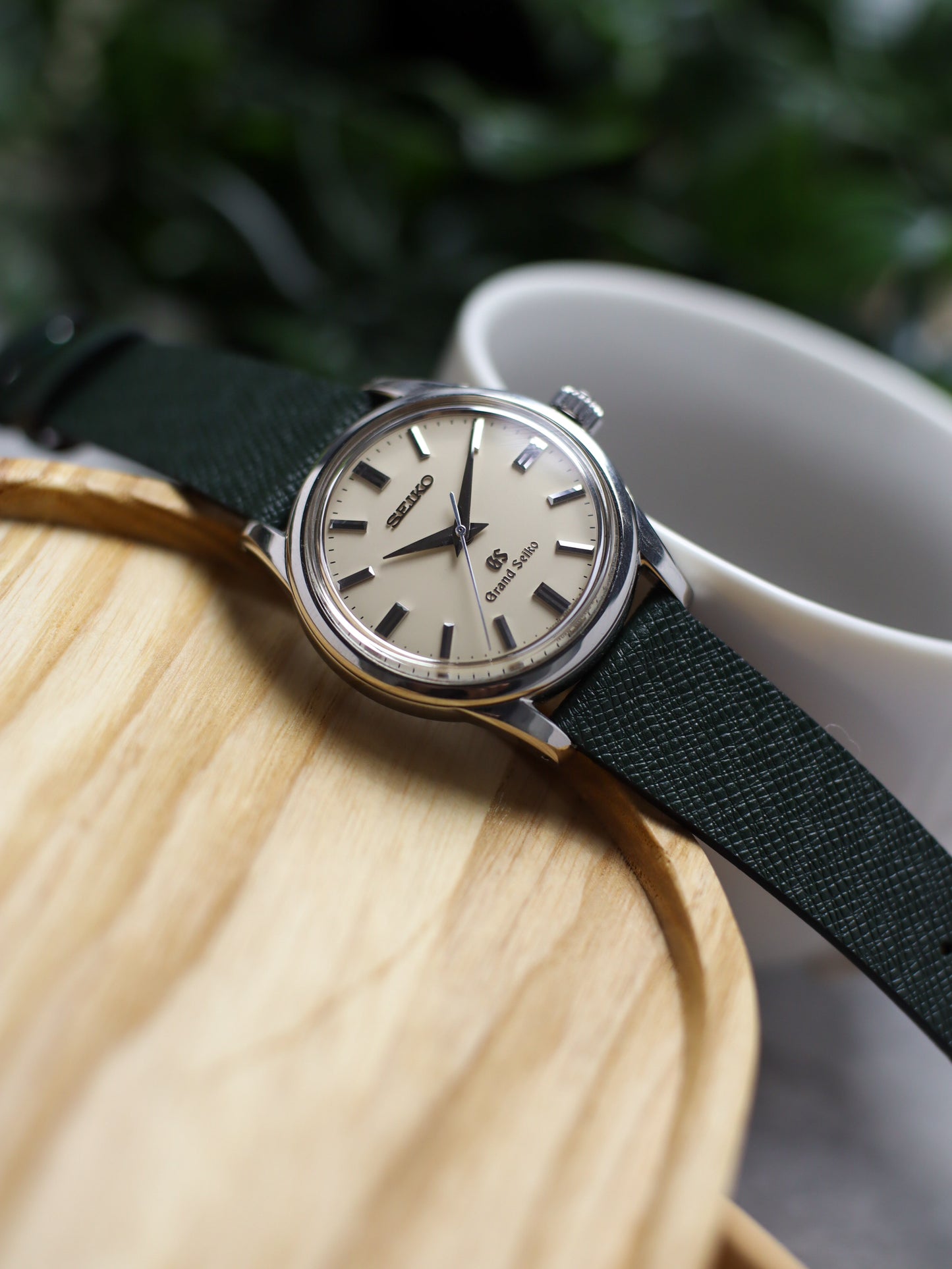 Hunter Green Saffiano Stitchless Strap