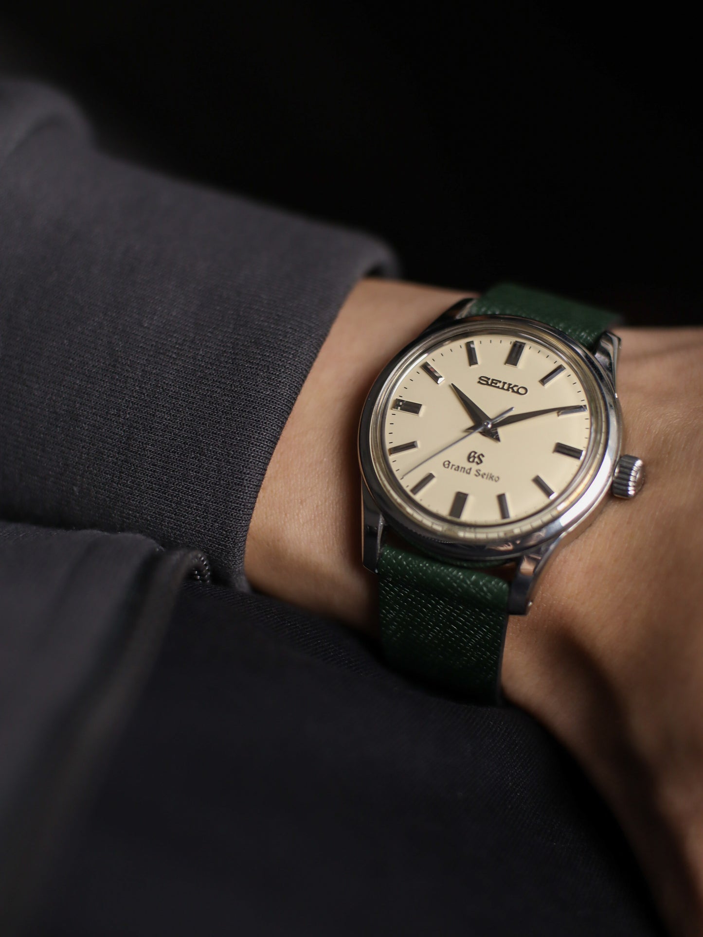 Hunter Green Saffiano Stitchless Strap