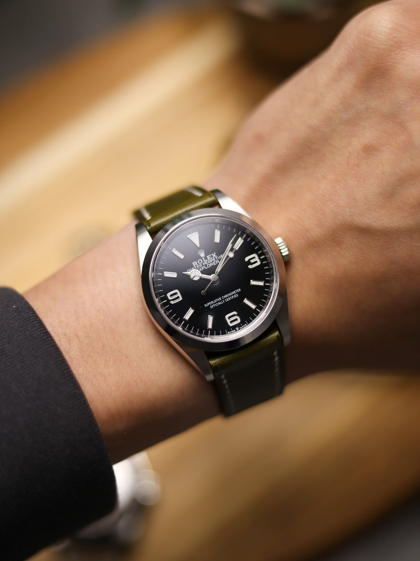 Olive Green Buttero Lean Strap