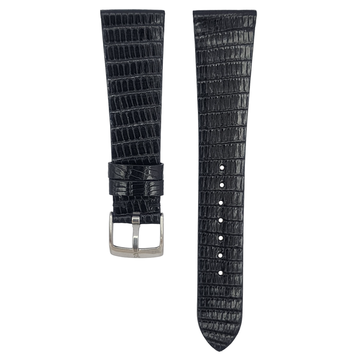 Ink Black Lizard Stitchless Strap