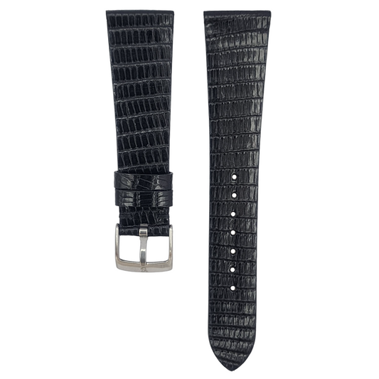 Ink Black Lizard Stitchless Strap