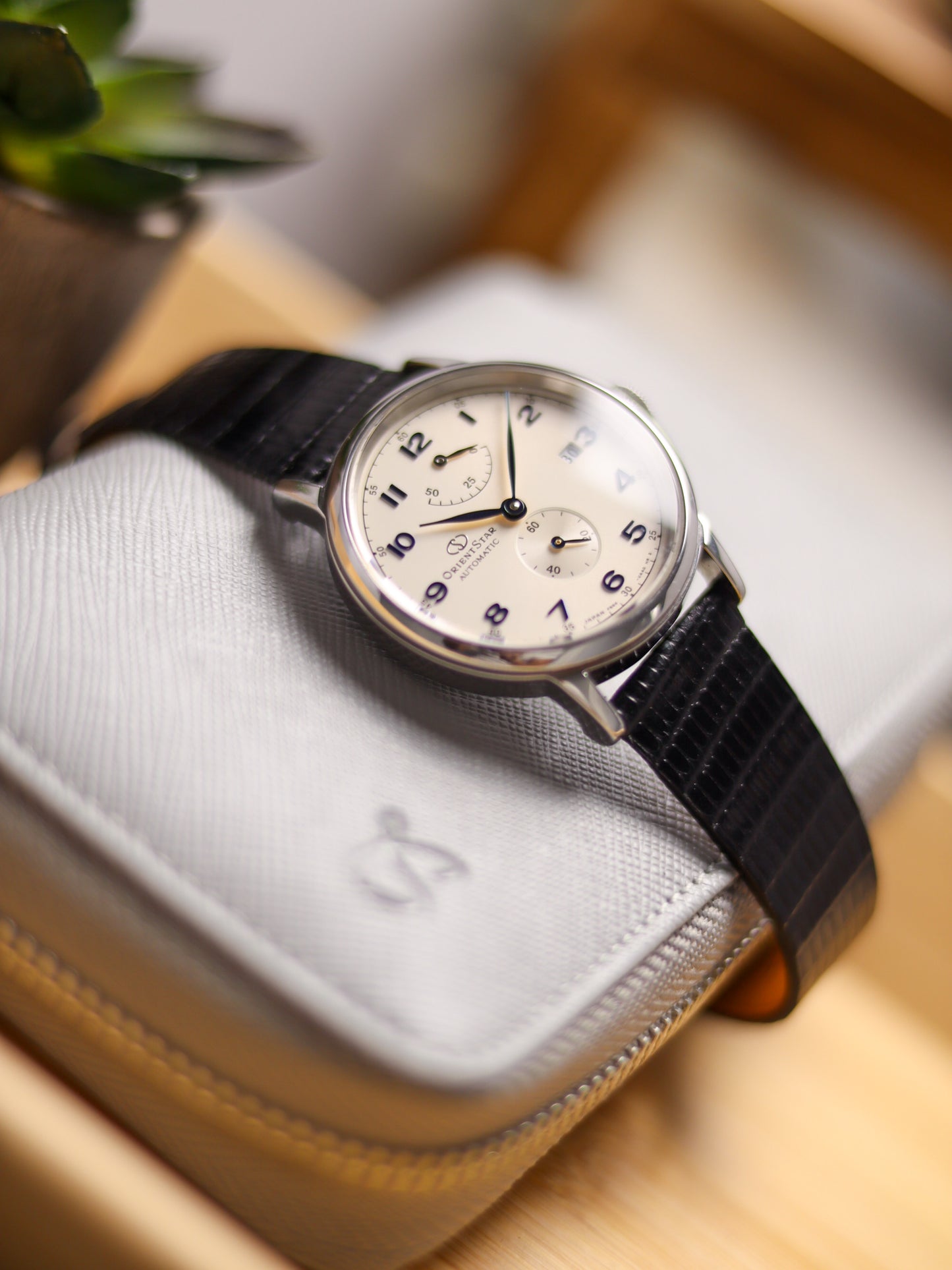 Ink Black Lizard Stitchless Strap