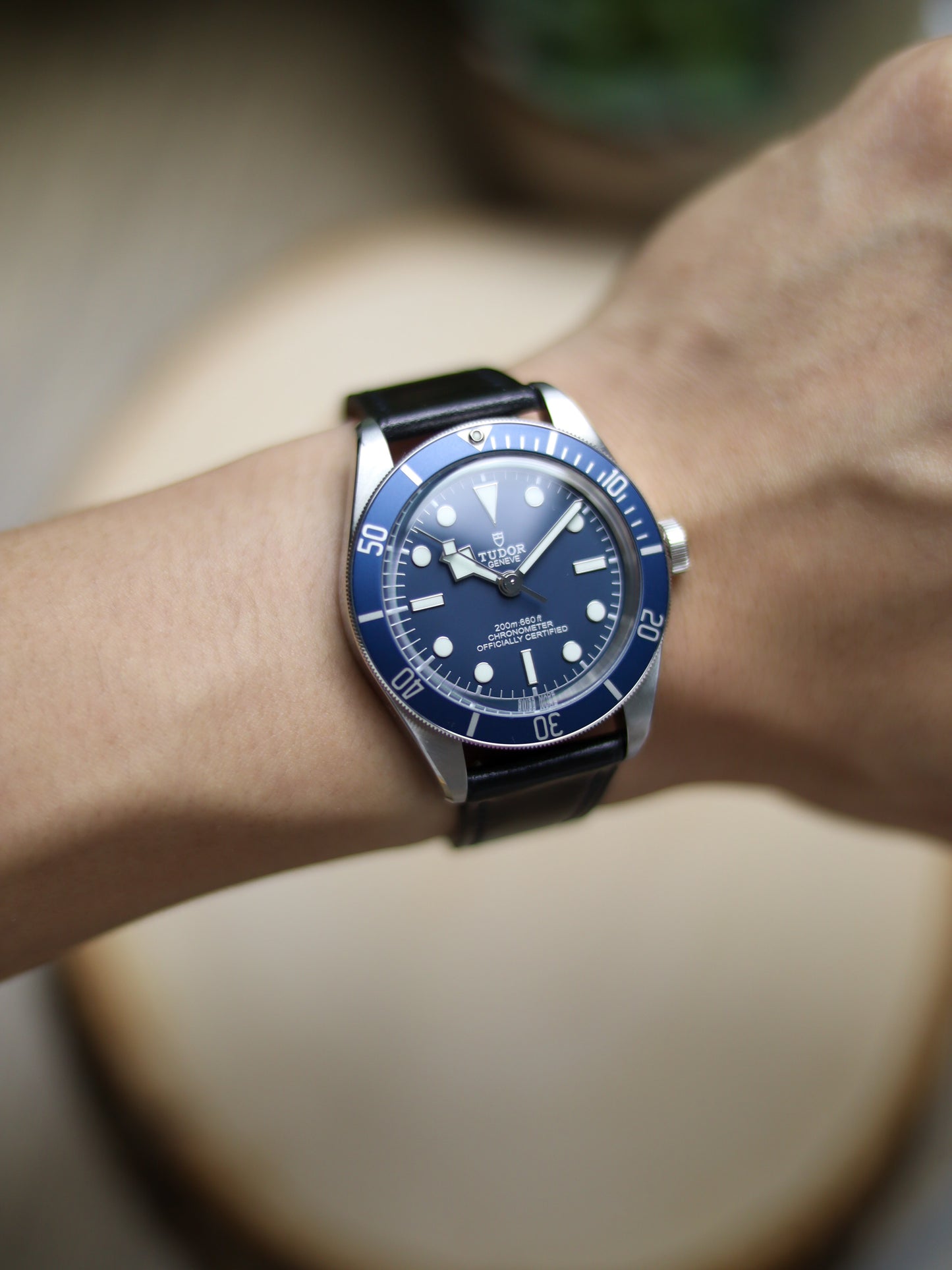 Ink Black Shell Cordovan Lean Strap