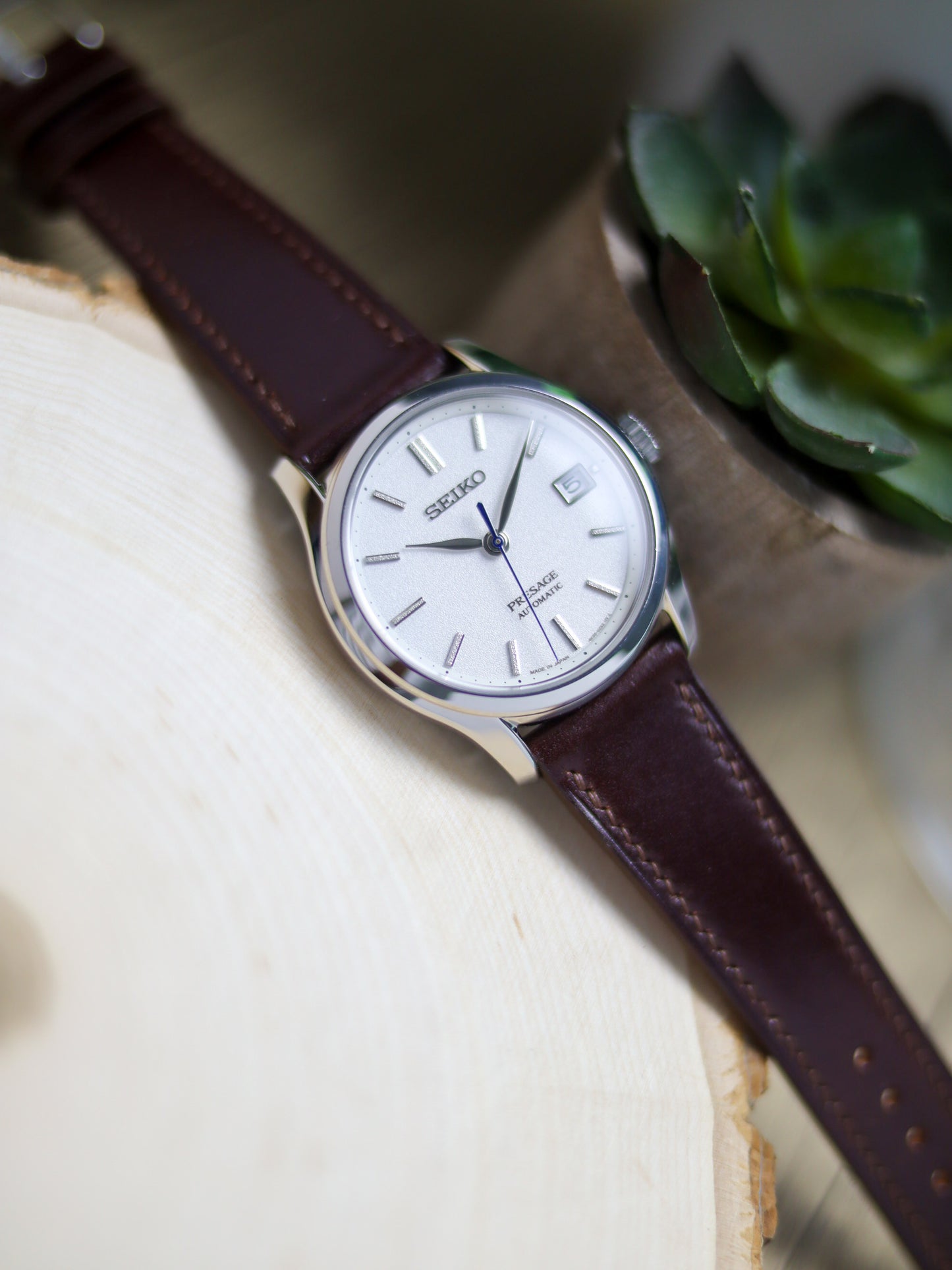 Mahogany Shell Cordovan Lean Strap