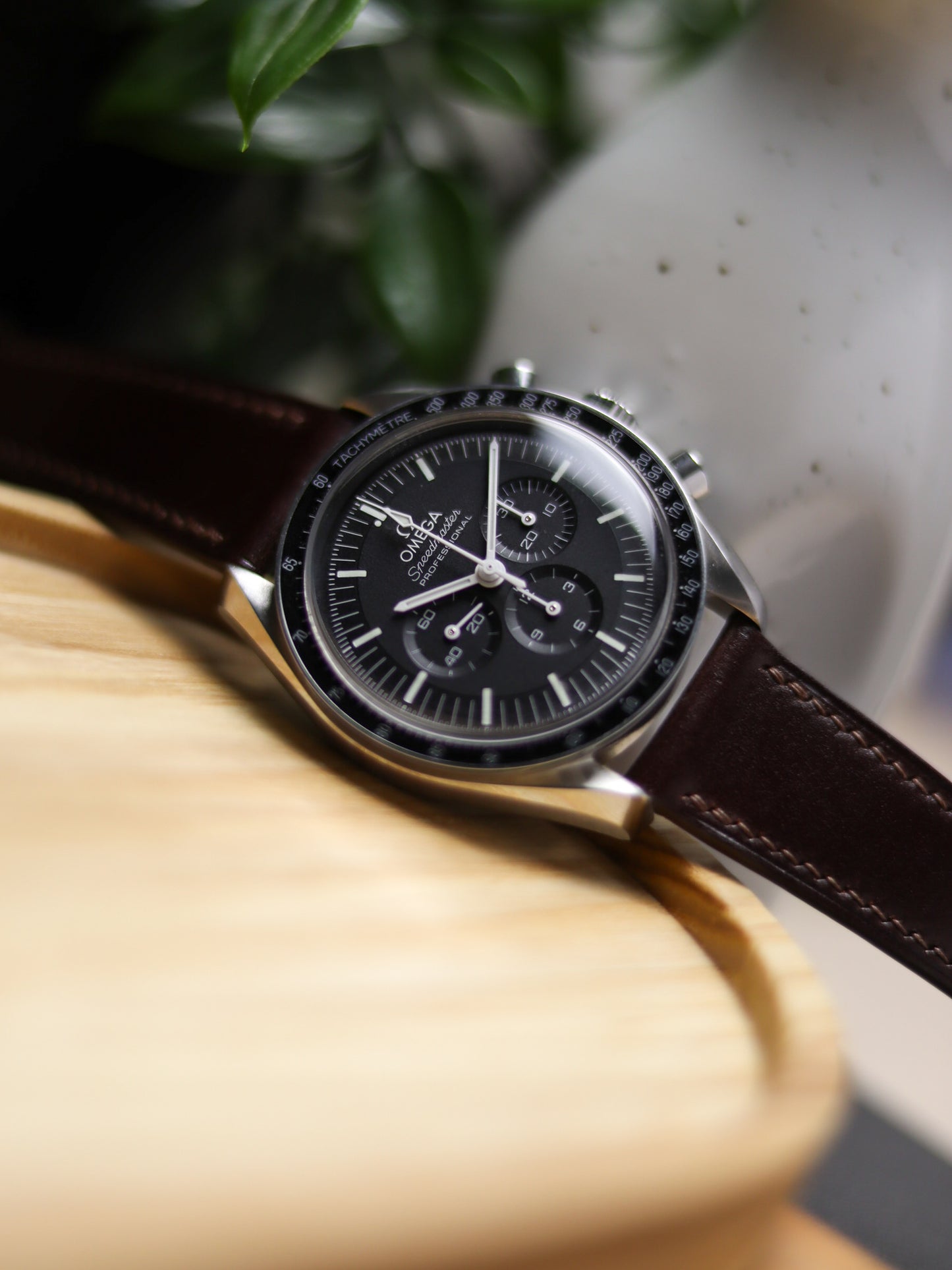 Mahogany Shell Cordovan Lean Strap