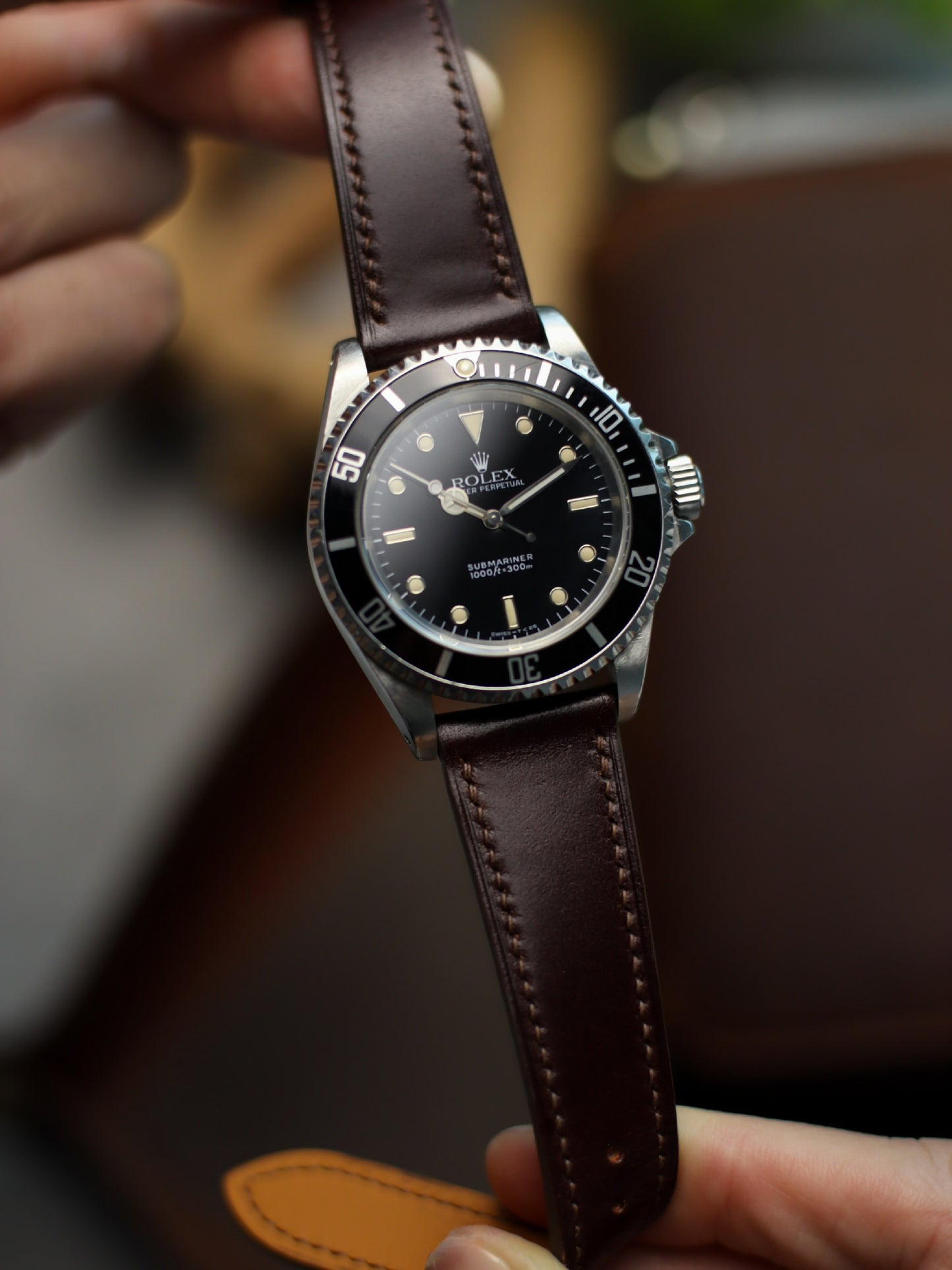 Mahogany Shell Cordovan Lean Strap