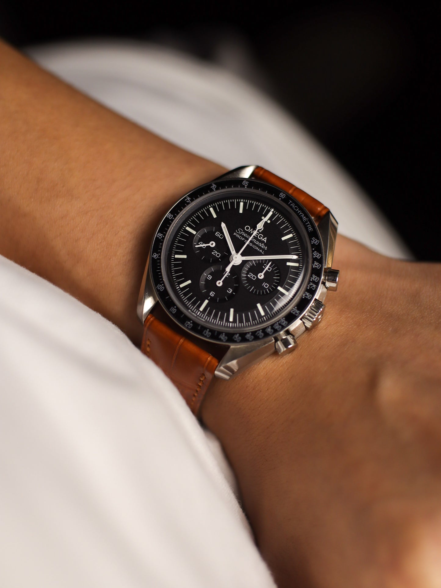 Matte Caramel Brown Alligator Hallmark Strap