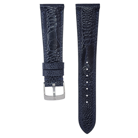 Navy Blue Ostrich Hallmark Strap