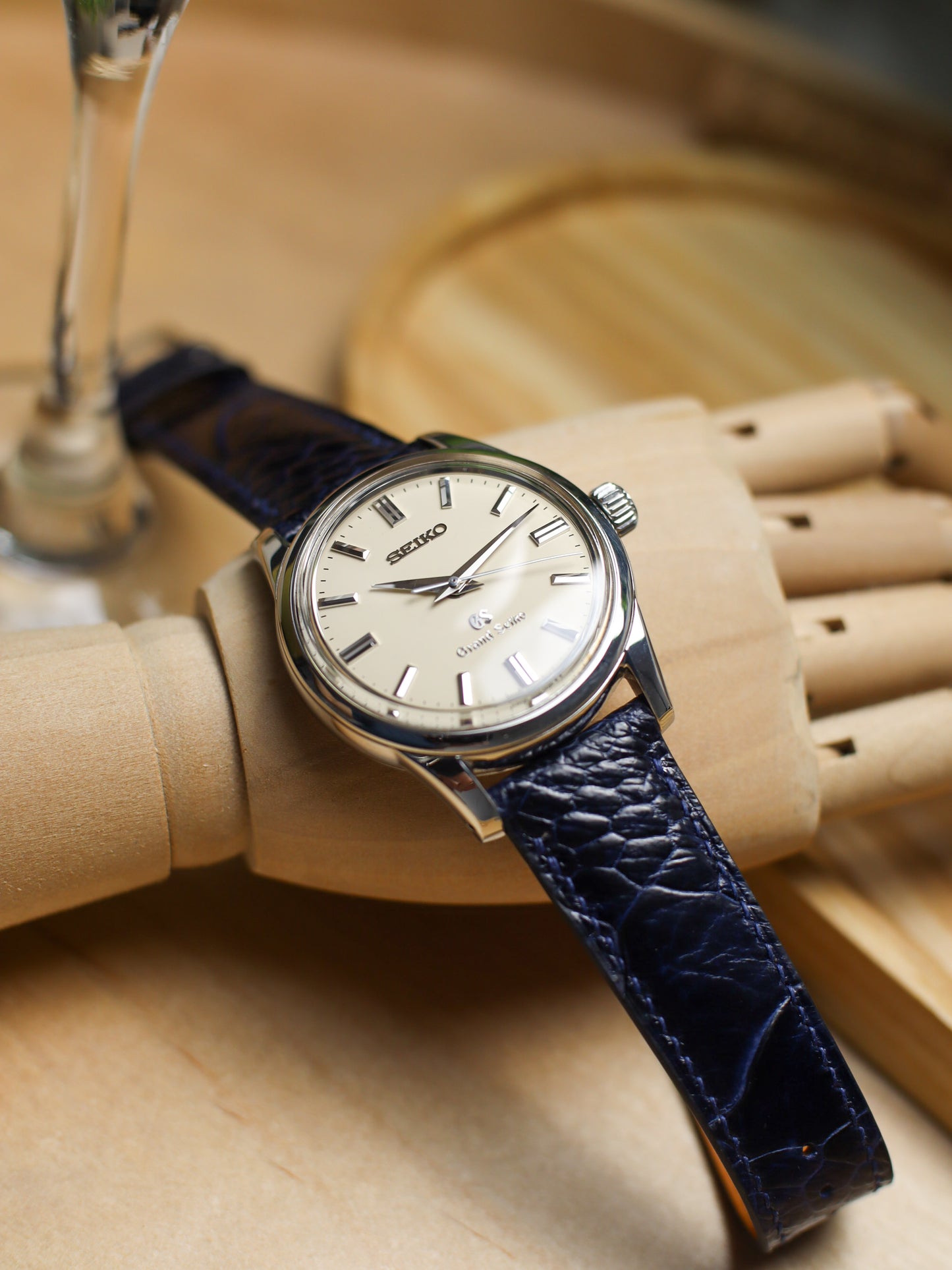 Navy Blue Ostrich Hallmark Strap