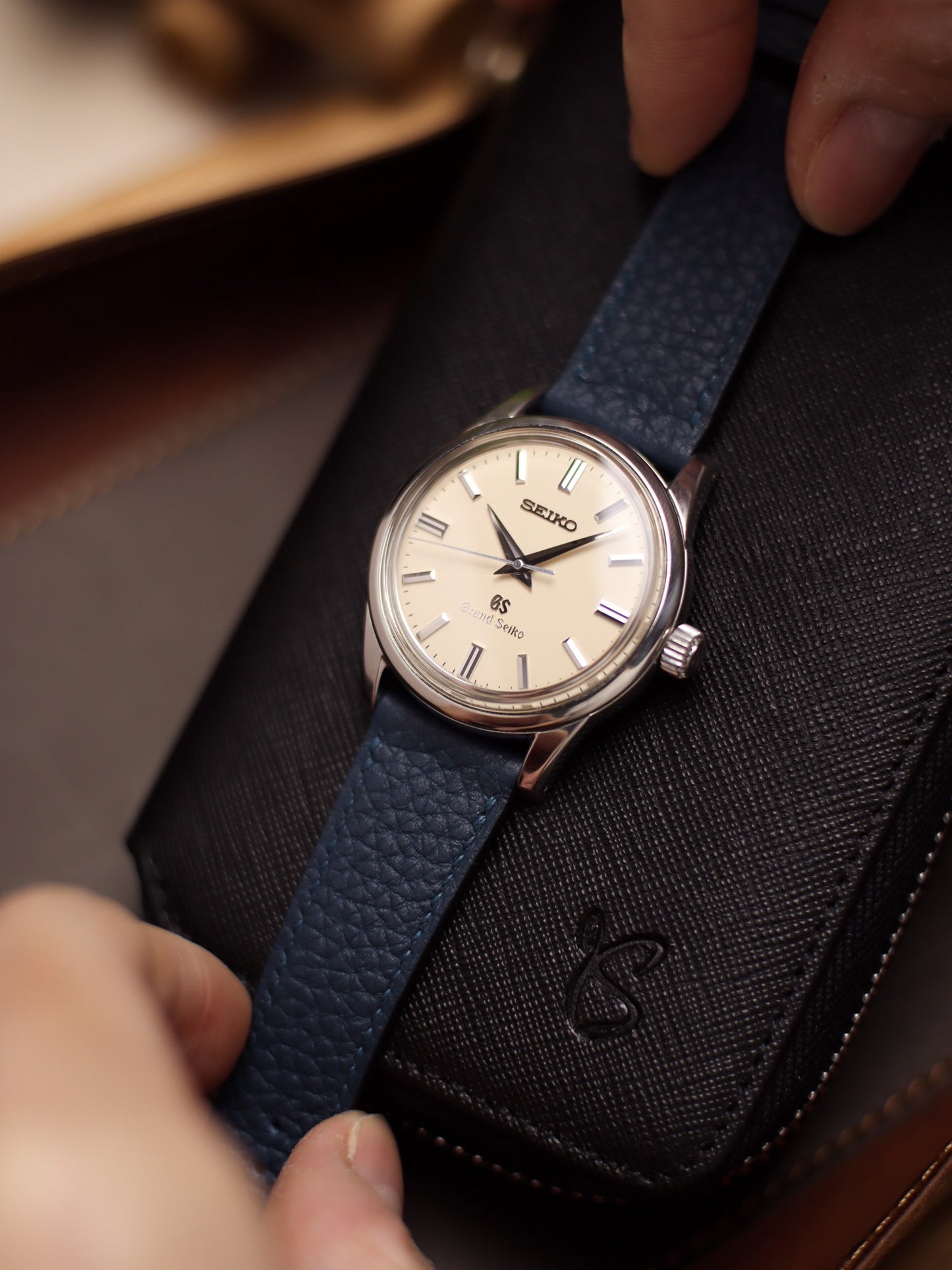 Navy Blue Togo Lean Strap