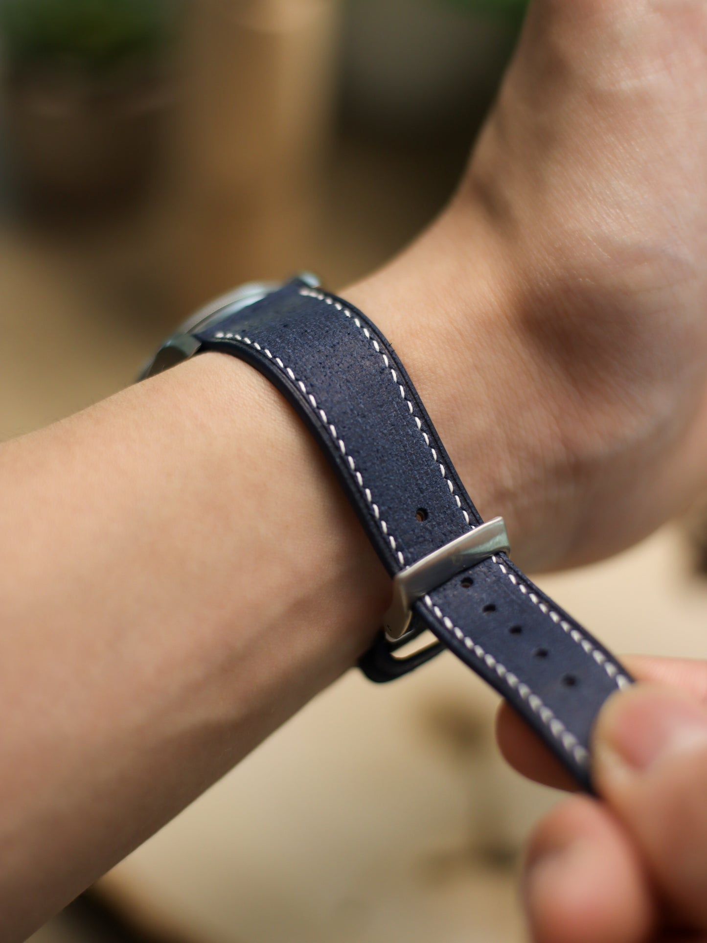 Navy Denim Blue Babele Lean Strap