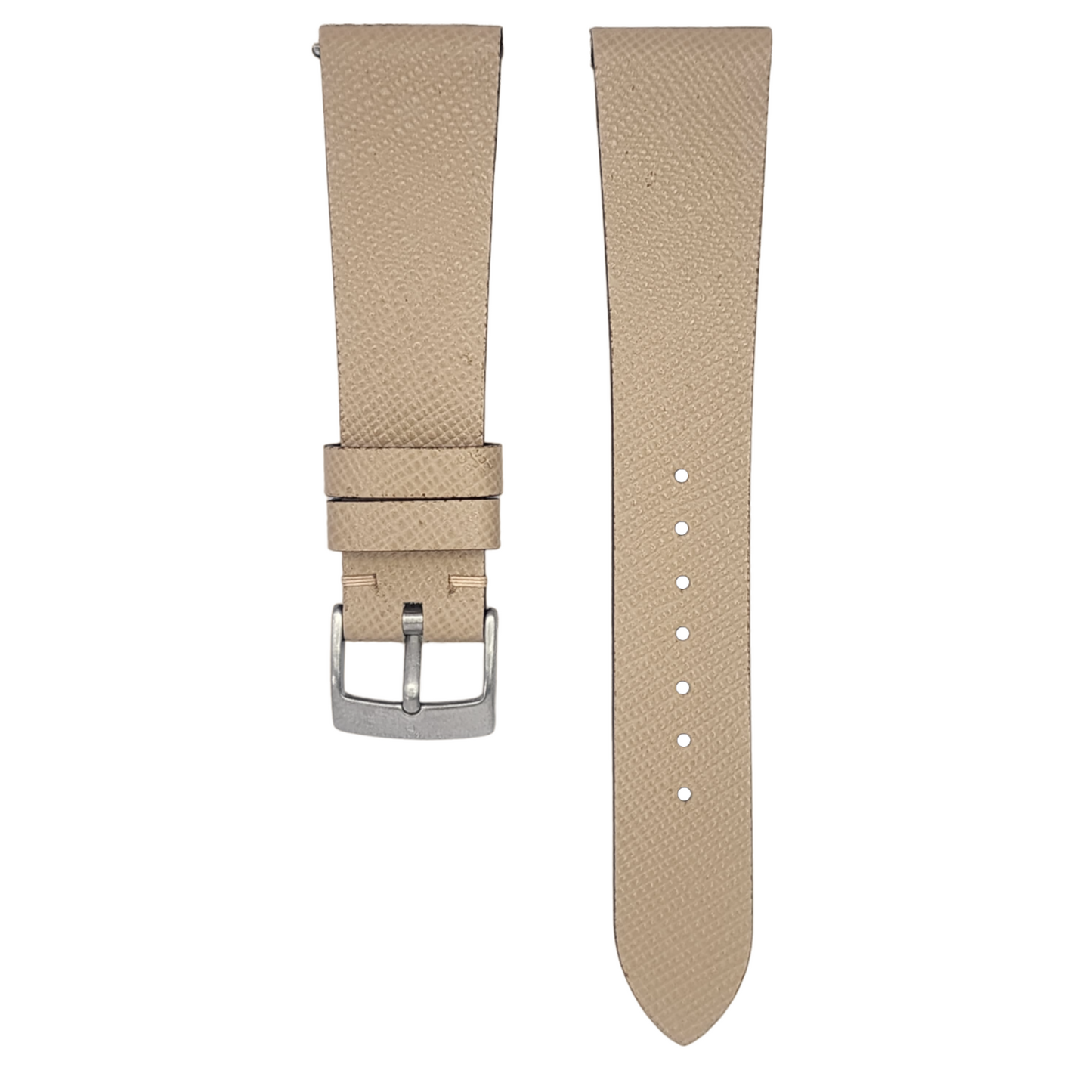 Oatmeal Cream Saffiano Stitchless Strap