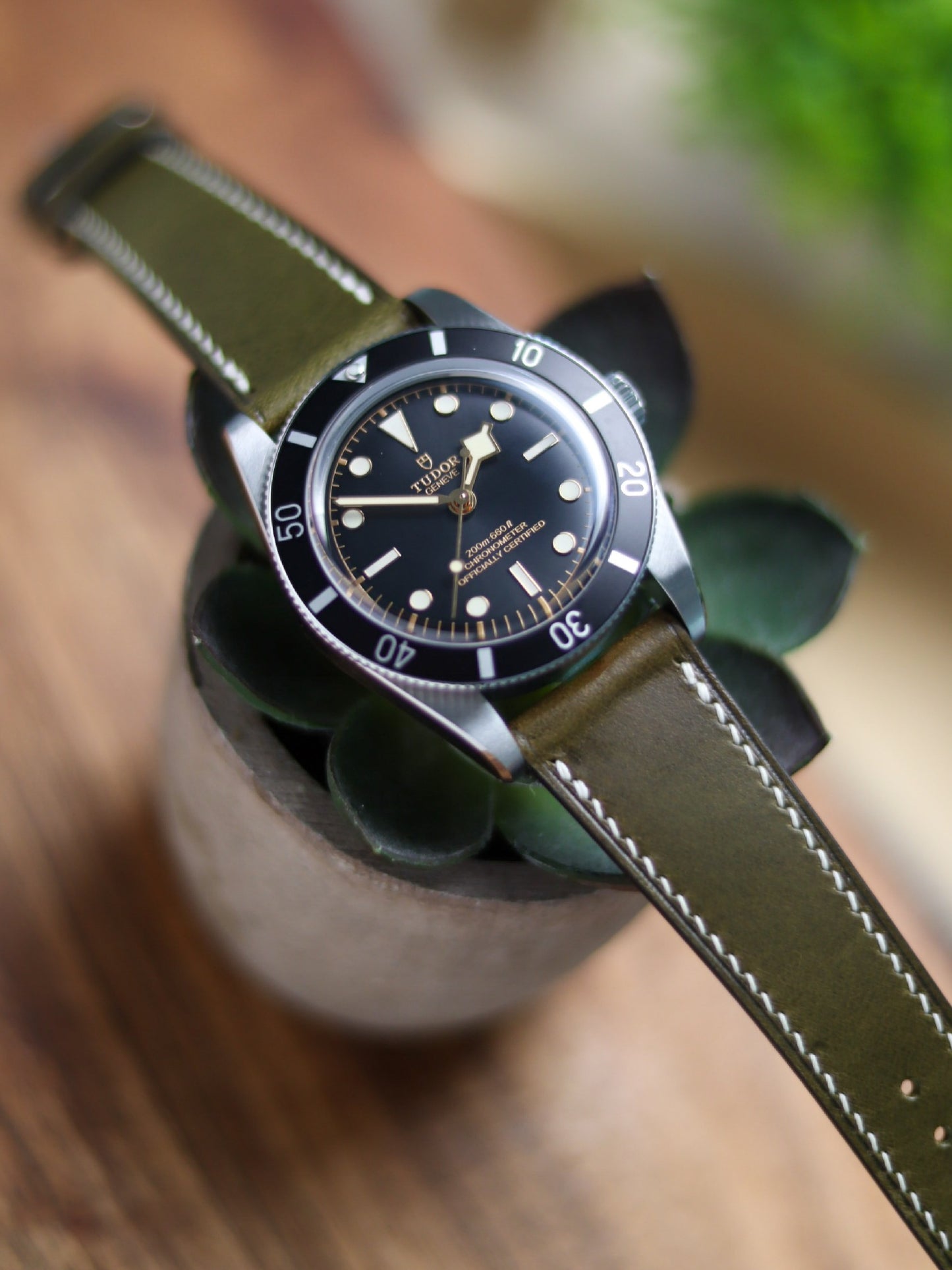 Olive Green Buttero Lean Strap