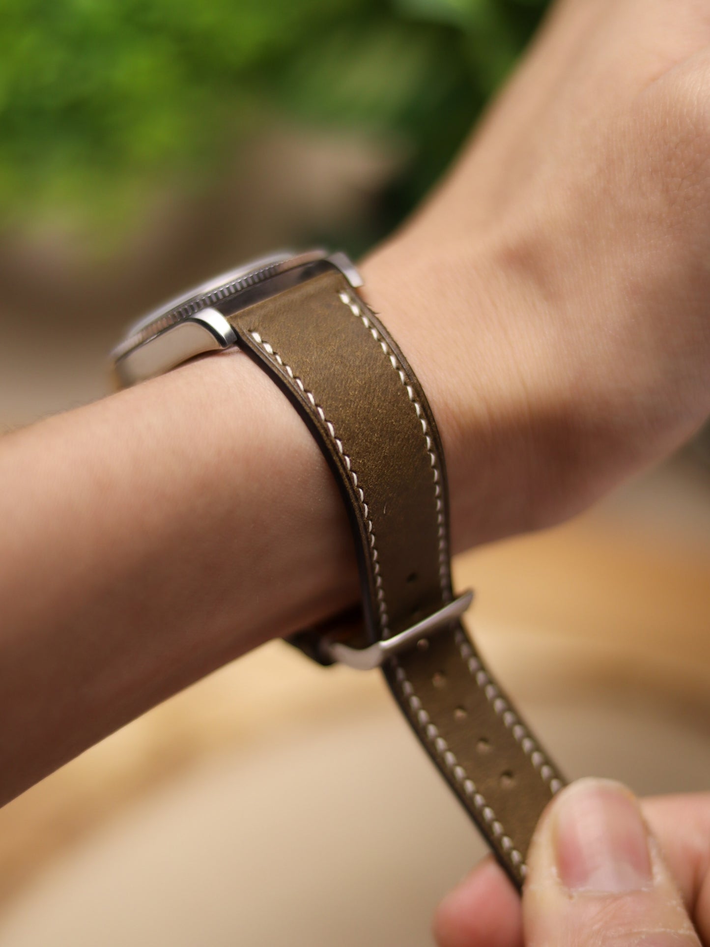 Olive Green Pueblo Lean Strap