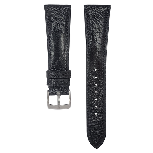 Ink Black Ostrich Hallmark Strap