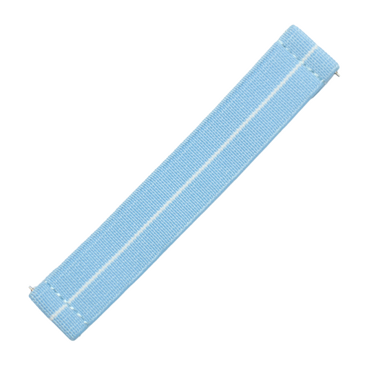 Sky Blue/White Elastic Band
