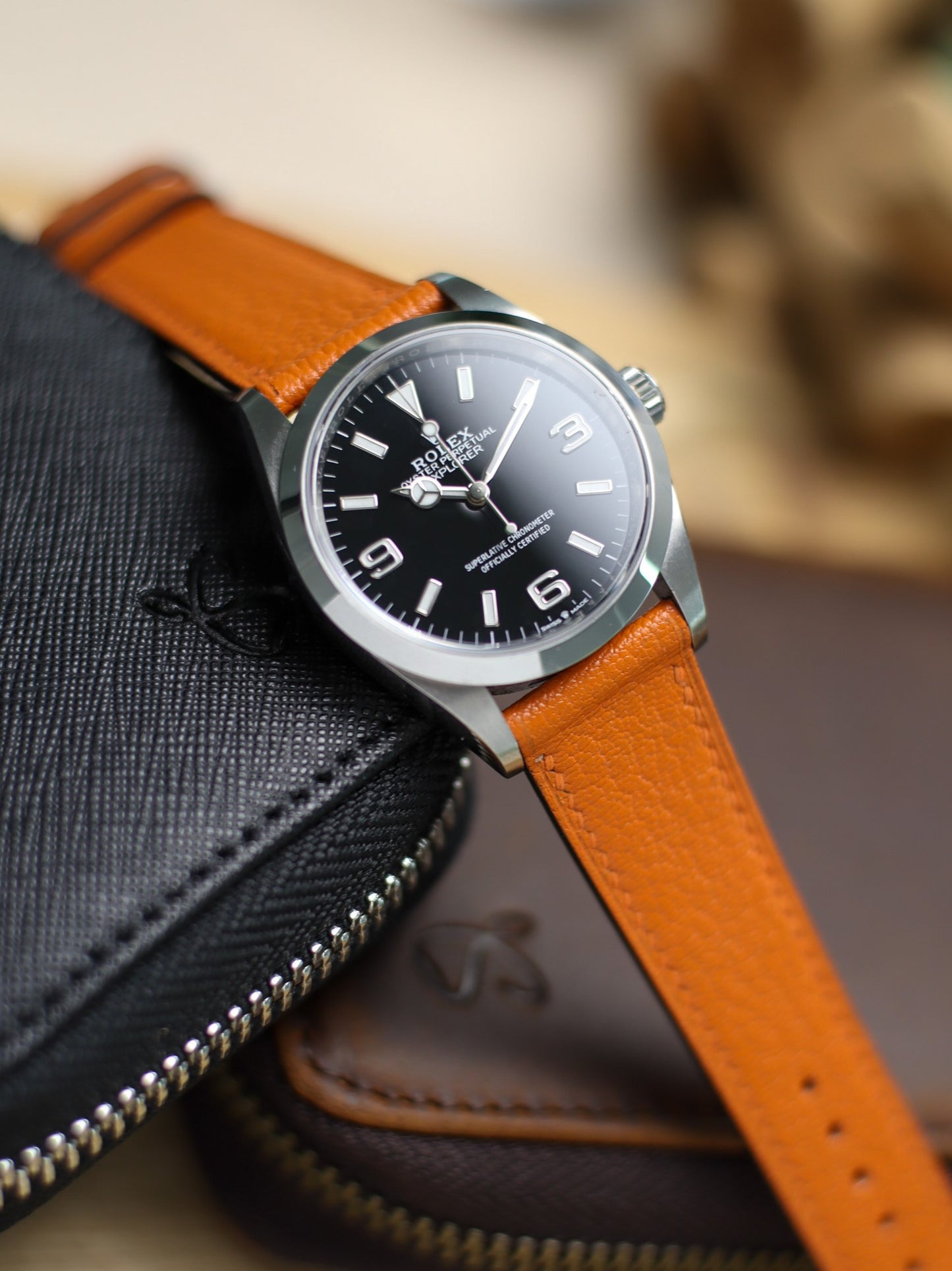 Sunkissed Orange Chèvre Lean Strap