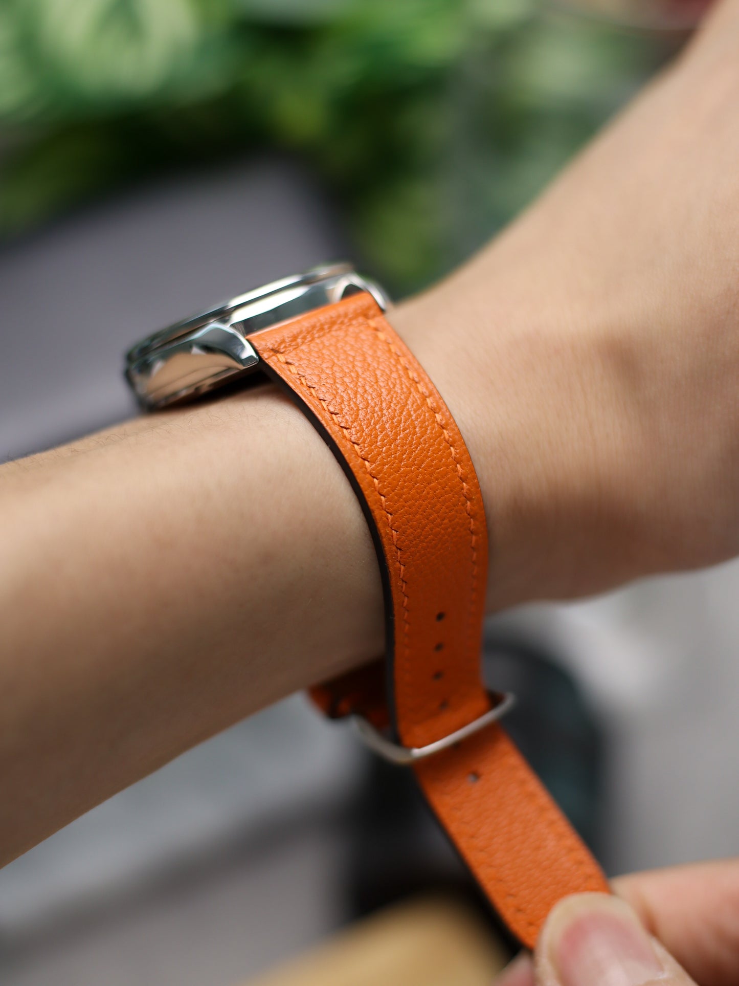 Sunkissed Orange Chèvre Lean Strap