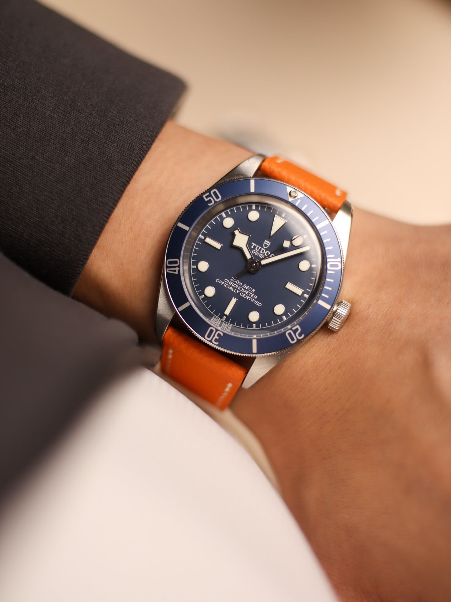 Sunkissed Orange Epsom Lean Strap