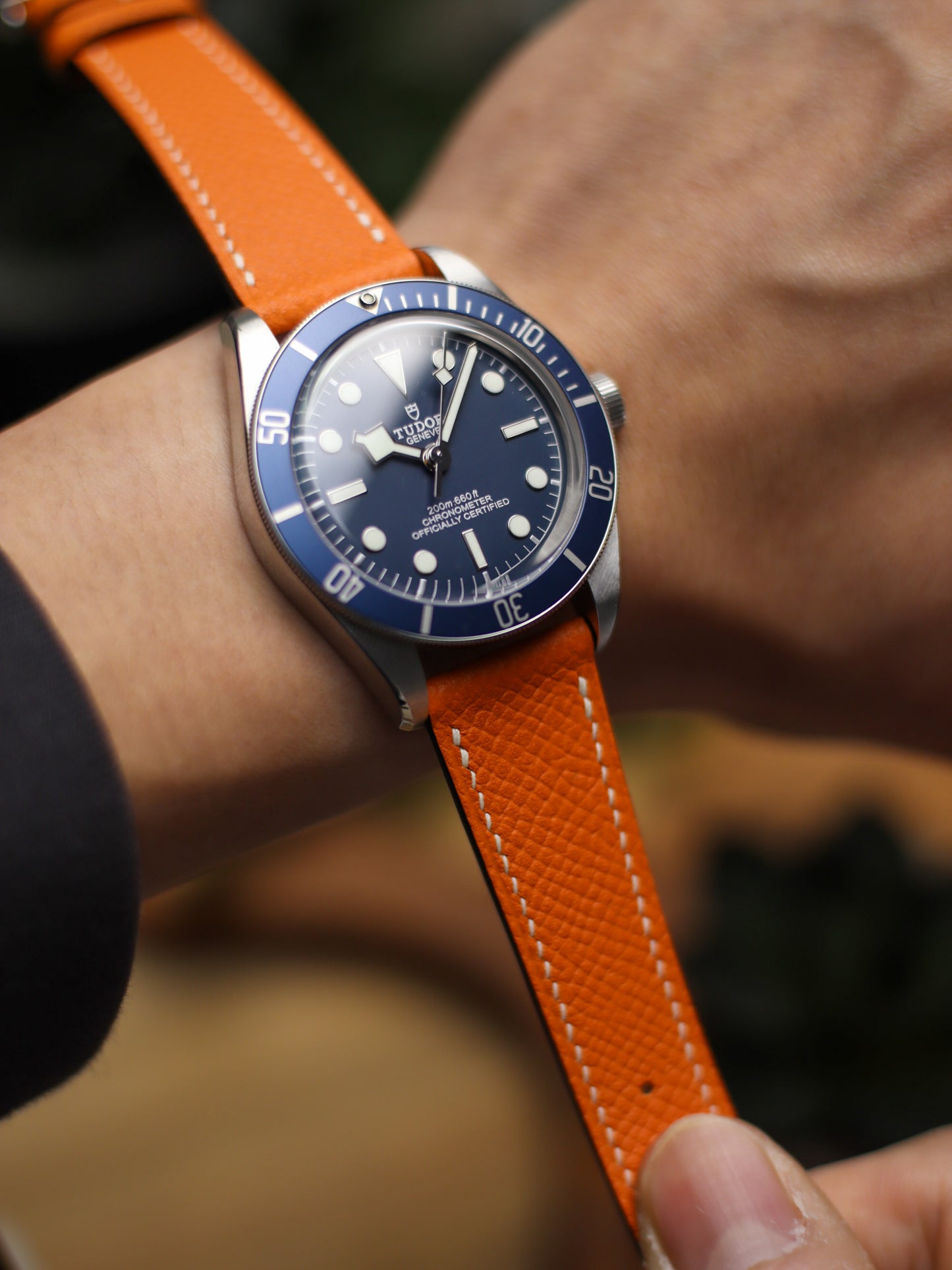 Sunkissed Orange Epsom Lean Strap