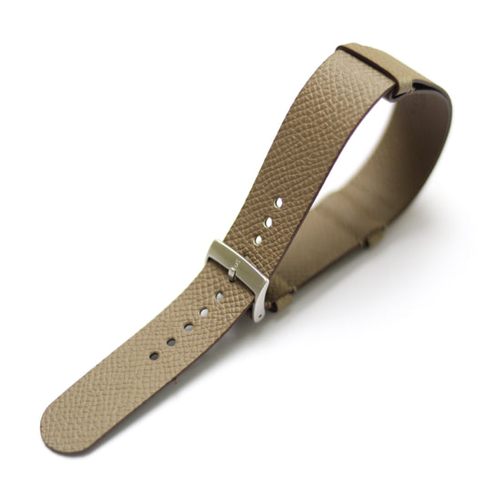 Taupe Epsom Military Tapered Strap