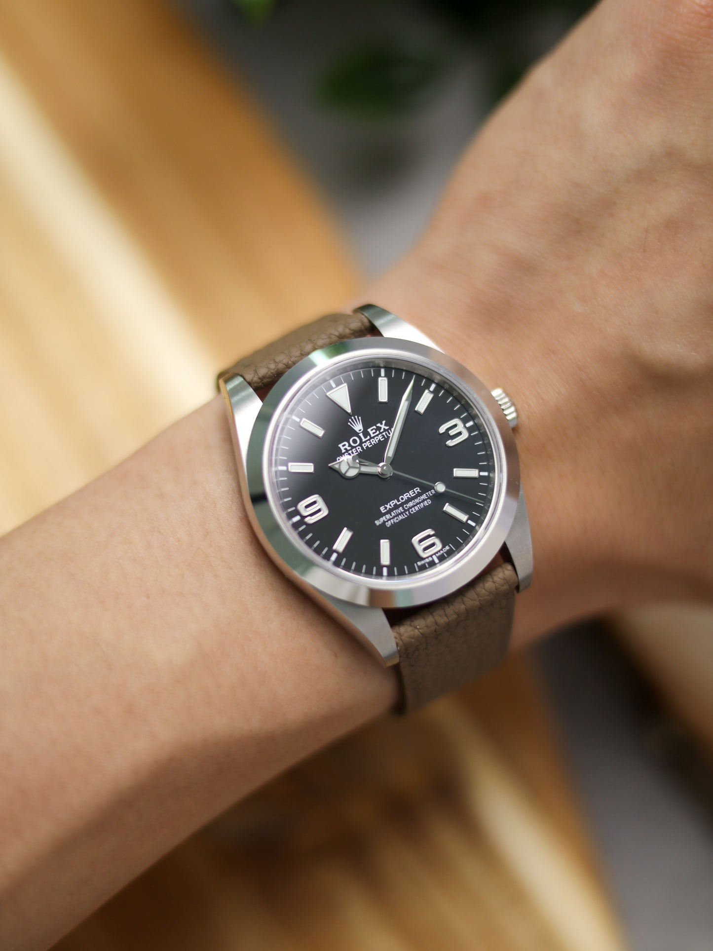 Taupe Togo Lean Strap