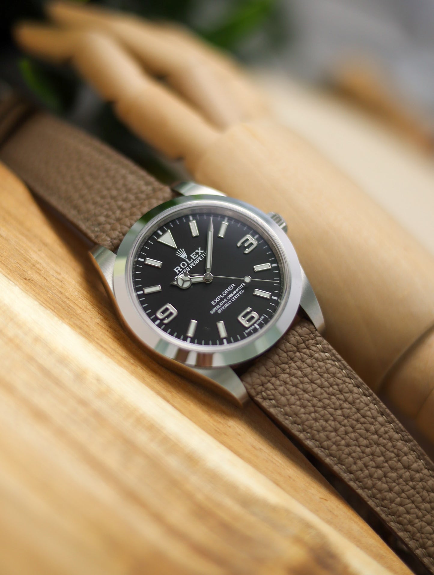 Taupe Togo Lean Strap