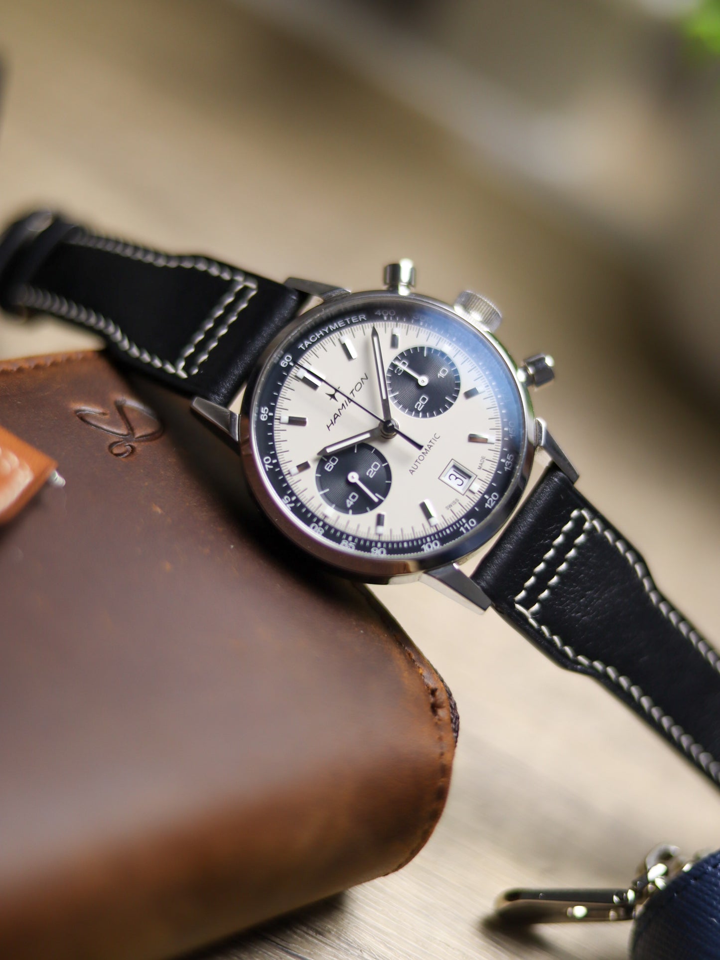 Vintage Black Vachetta (Minerva Box) Pilot (Lean) Strap