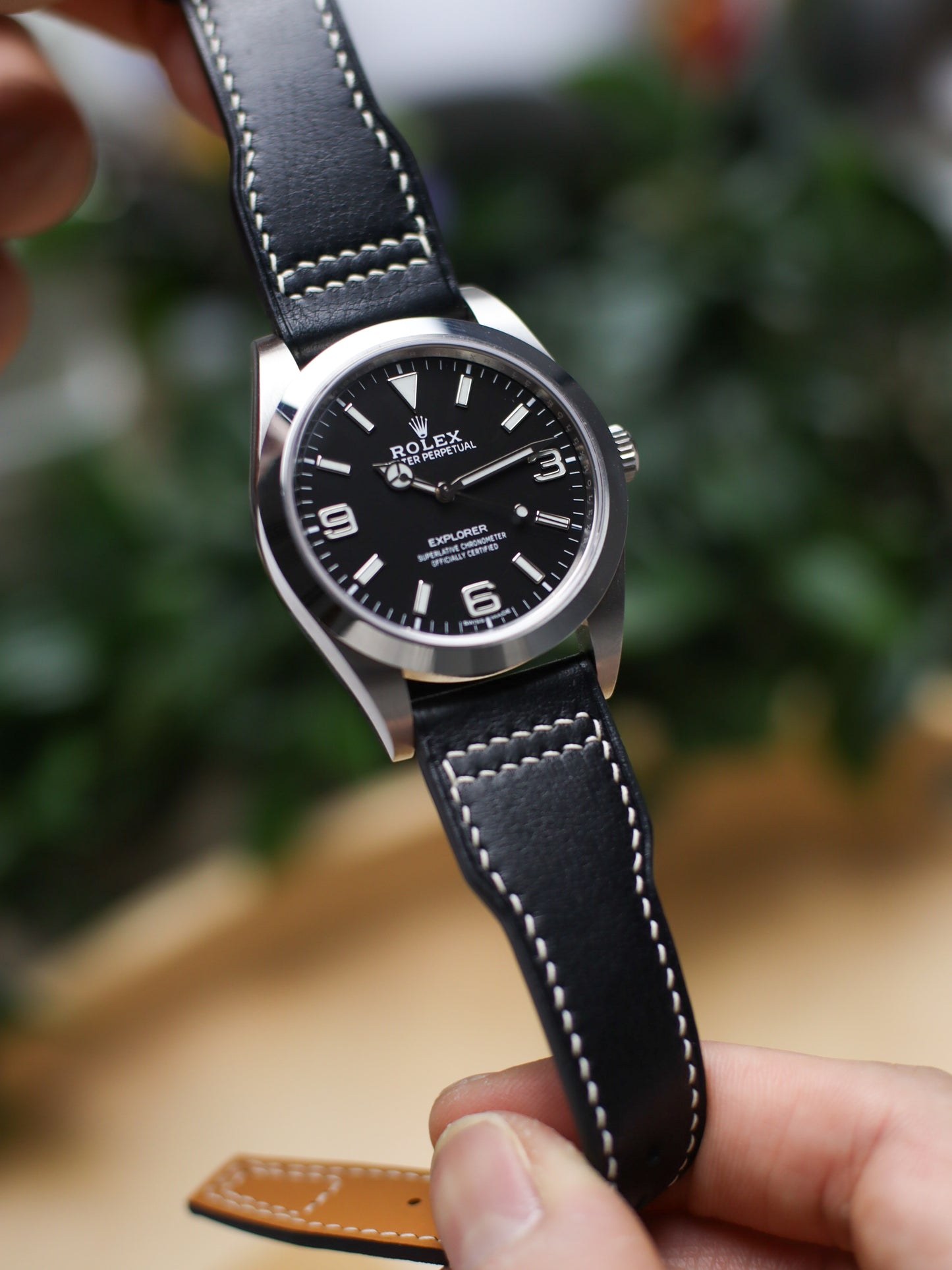 Vintage Black Vachetta (Minerva Box) Pilot (Lean) Strap