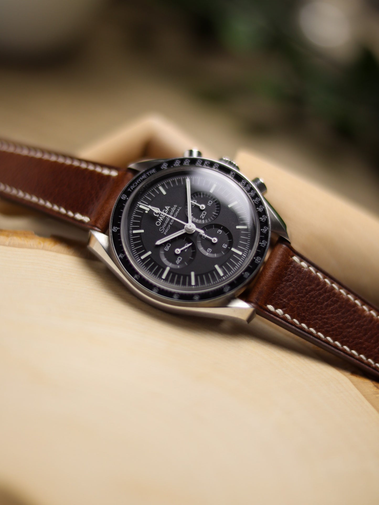 Vintage Dark Brown Vachetta (Minerva Box) Lean Strap