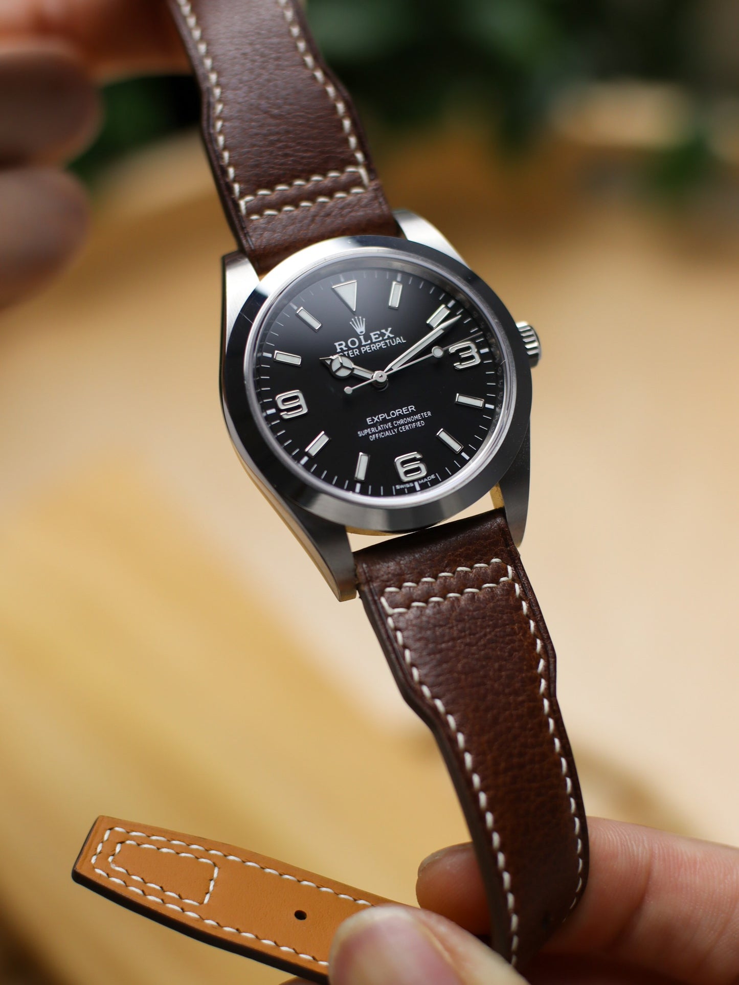 Vintage Dark Brown Vachetta (Minerva Box) Pilot (Lean) Strap