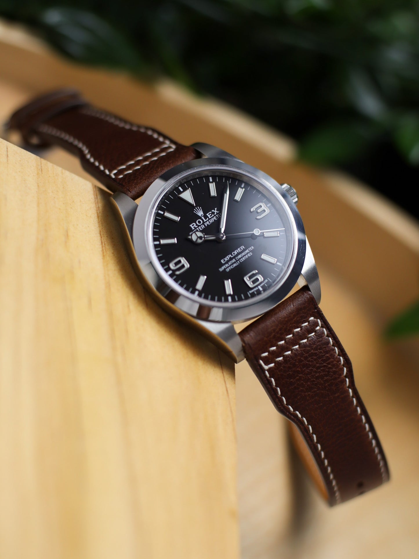 Vintage Dark Brown Vachetta (Minerva Box) Pilot (Lean) Strap