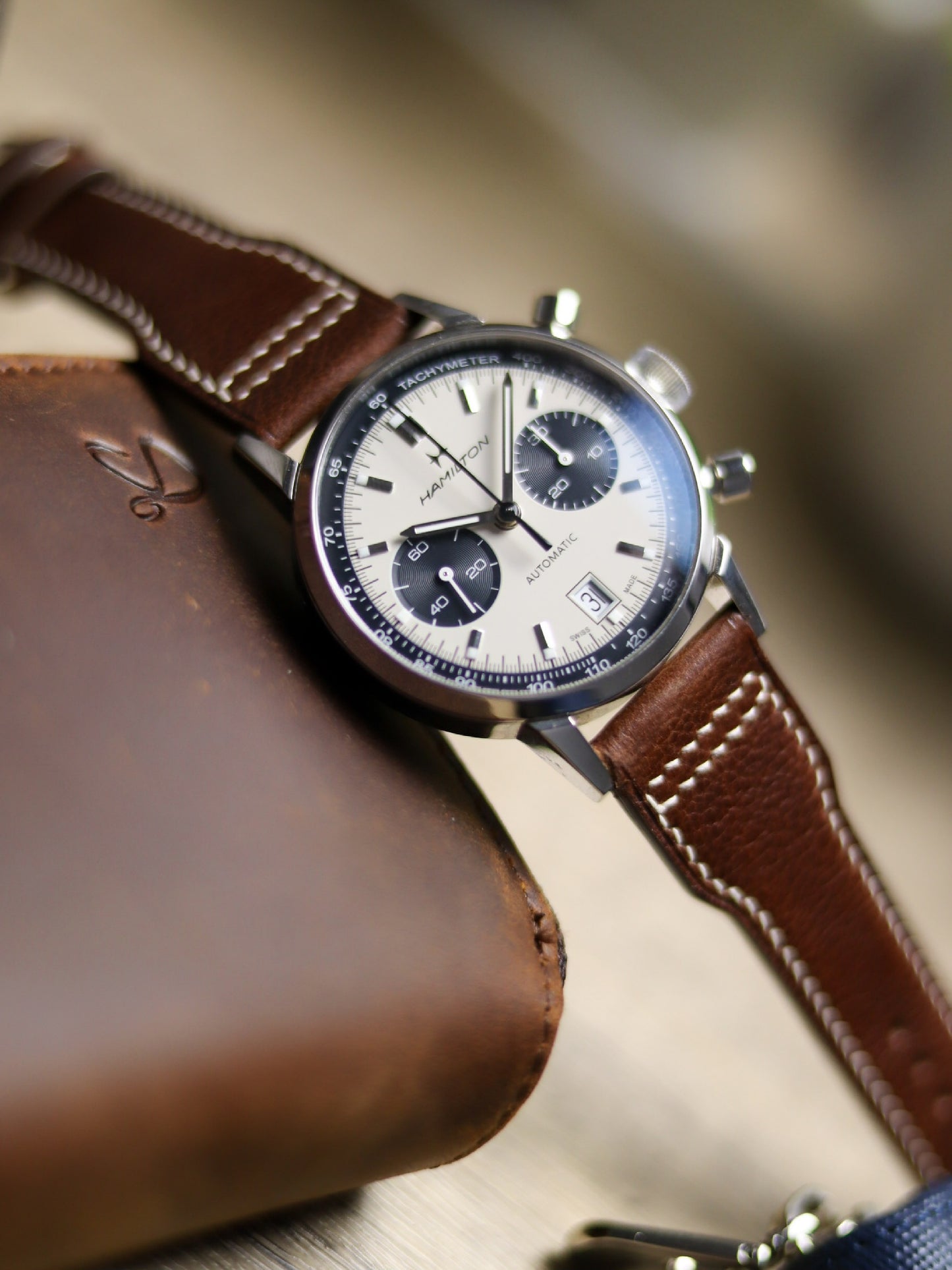 Vintage Dark Brown Vachetta (Minerva Box) Pilot (Lean) Strap